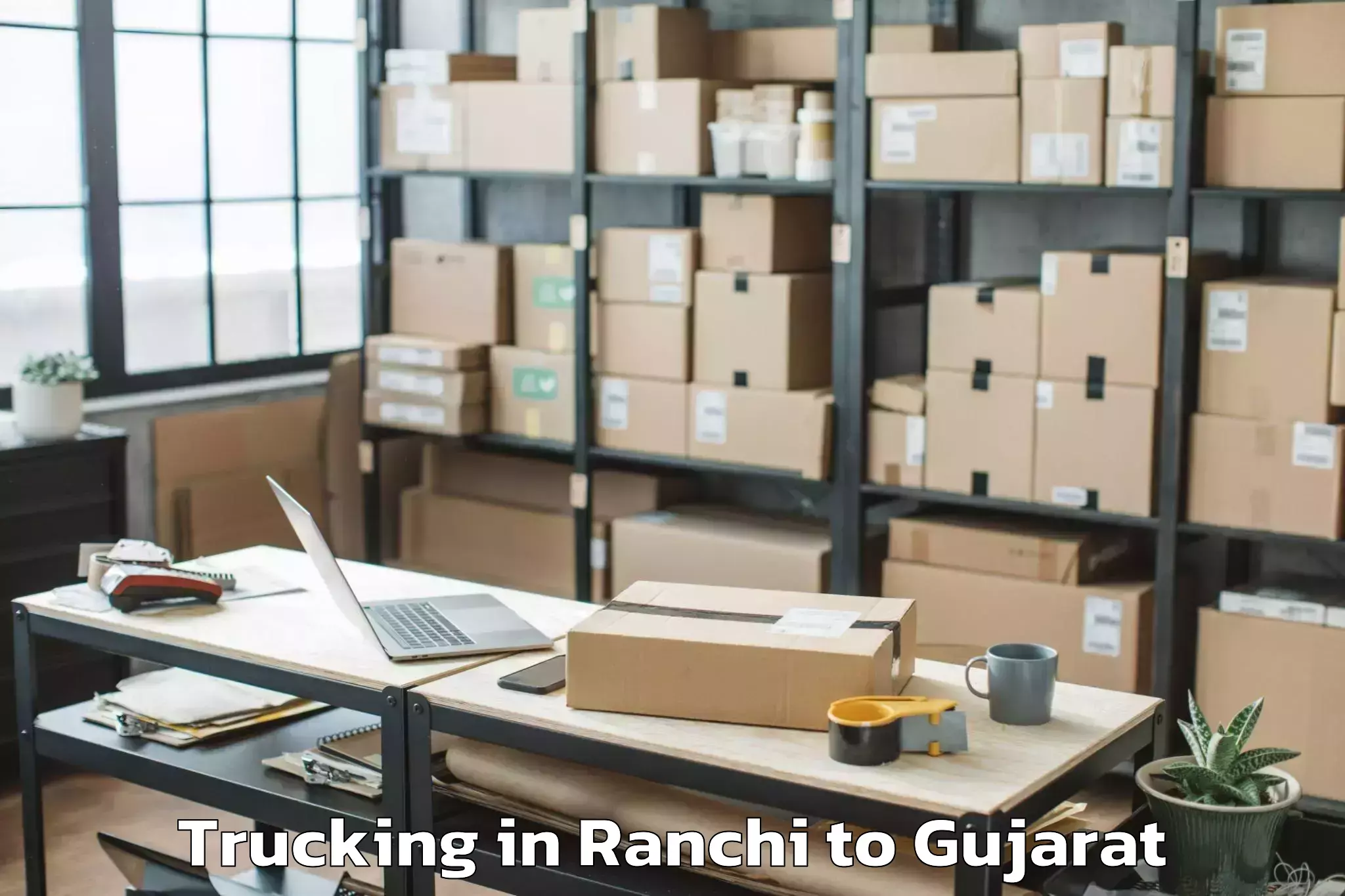 Book Your Ranchi to Kamrej Trucking Today